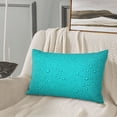 thumbnail image 5 of Sikiie water droplets Print Plush Pillow Cover, Wrinkle-proof and Stain-resistant Pillow Protector without Pillow Core, Home Decoration-14"x20", 5 of 6