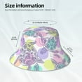 thumbnail image 5 of Balery Sea Turtles Sun Hats for Men Women Bucket Hat UPF 50+ Buckey Hat Boonie Hat Foldable UV Protection Hiking Beach Fishing Summer, 5 of 9