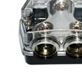 thumbnail image 6 of Distribution Block 1x0 In 2x4 GA Out Block Splitter Fusebox for Car Audio Marine, 6 of 8