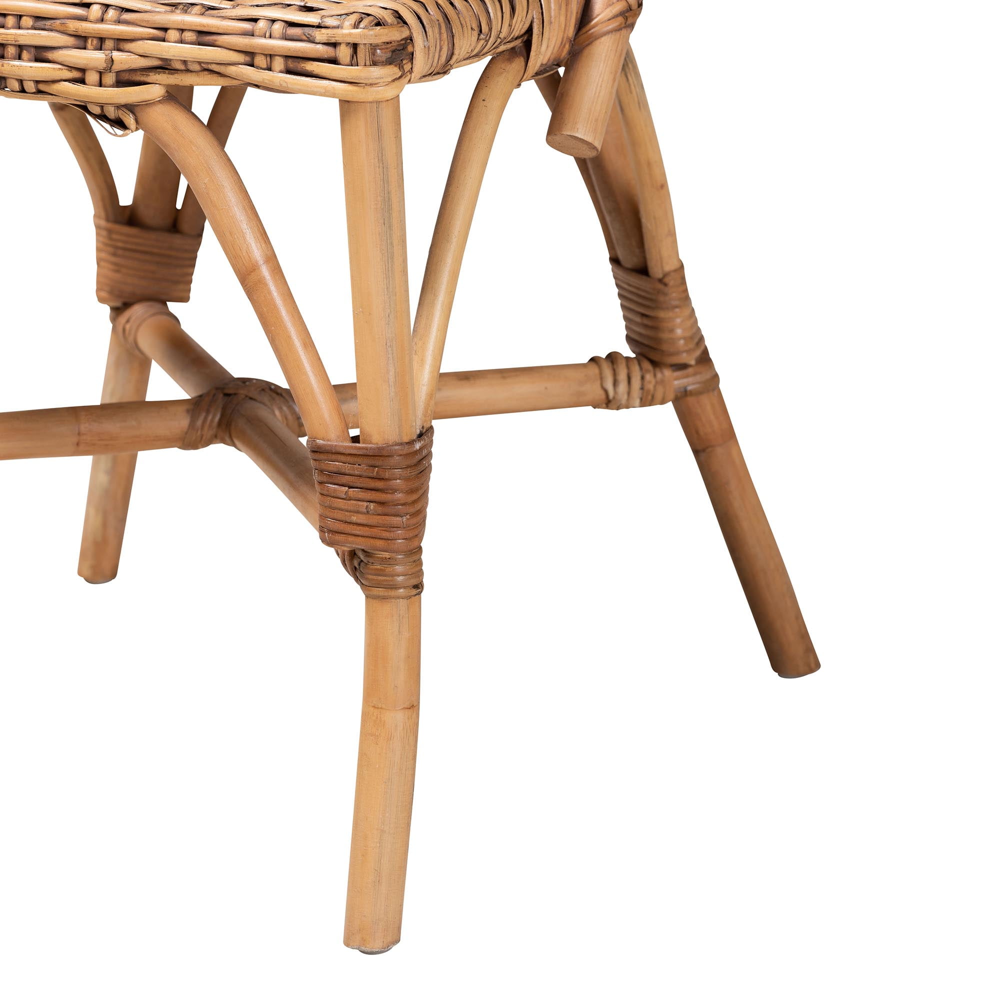 bali & pari Neola Boho Dining Chair, Natural Brown