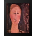 thumbnail image 2 of Modigliani, Amedeo 15x18 Black Modern Framed Museum Art Print Titled - Head Of A Woman 2, 2 of 5