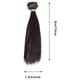 thumbnail image 4 of 5 pelucas de pelo liso resistentes al calor de 15 cm, hechas a mano, para muñecas, extensiones de pelo de trama para proyectos escolares en casa (negro), 4 of 8