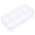 thumbnail image 1 of 8 Huevos Caja de almacenamiento Refrigerador Huevo Huevo Contenedor Huevos portátiles Portador para camping picnic (blanco), 1 of 7