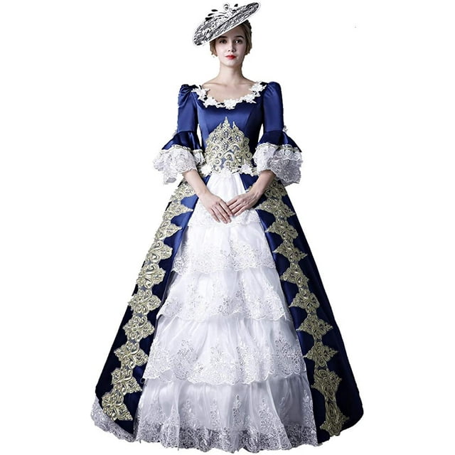 KEMAO Rococo Baroque Marie Antoinette Dresses 18th Century Renaissance ...