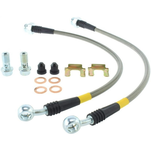 StopTech 950.62505 Stainless Steel Braided Brake Hose Kit Fits Sky Solstice Fits select: 2006-2009 PONTIAC SOLSTICE, 2007-2010 SATURN SKY