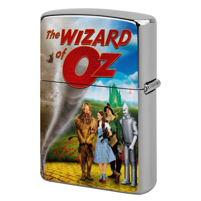 El mago de Oz-theme Copper Metal Lighter Shell, Premium Replacement Refillable Lighter Case with Durable Metal Construction, Compatible with Zippo and Most Standard Lighter Models