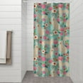 thumbnail image 2 of Golden Retriever Dog and Flowers Shower Curtain 36"x72" ,Bathroom Decorative Shower Curtains Set with 12 Hooks,Modern Waterproof Washable Shower Curtain, 2 of 6