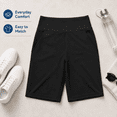 thumbnail image 2 of Women’s High Waisted Bermuda Shorts with Pockets, Stretch Casual Long Shorts, Soft Comfortable Athletic Workout Shorts for Yoga, Running, Lounge and Everyday Wear, 2 of 9