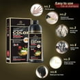 thumbnail image 5 of Natural Hair Dye Shampoo 3 IN 1, Hair Color for Gray Hair Coverage, Hair Coloring Shampoo for Women, Color Shampoo Beard Dye for Men, Vegan Ammonia Free Hair Shampoo (Coffee Brown), 5 of 7