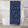 thumbnail image 6 of Shower Curtain, Colorful Stars Waterproof Fabric Plastic Shower Curtain, Drying Fast Bathroom Curtain with 9 Buttonholes, Ruffle Shower Curtain 60x72in, 6 of 8