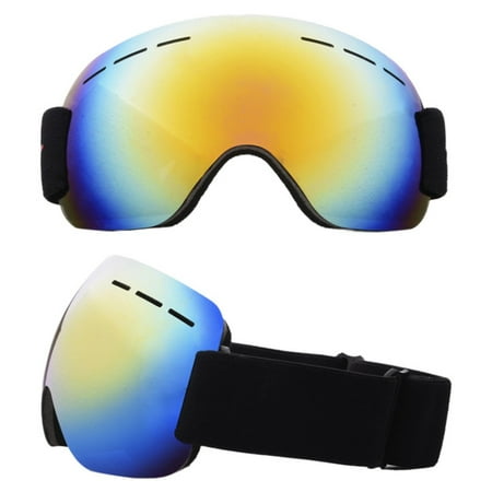 ZEDWELL Goggles frameless ski snowboard windproof anti-fog and anti-UV adjustable elastic headband motorcycle