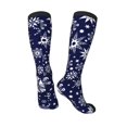 thumbnail image 5 of Lsque Snowflakes2 Printed Crew Socks Men's Women's LightWeight Thin Casual Calf Socks ,Knee High Socks,Cotton Socks, 5 of 9