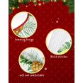 thumbnail image 6 of Pineapple Christmas Tree Skirt 36 Inches Large Christmas Skirt Tree, Watercolor Summer Pineapple Fruits Tree Skirt Christmas Decorations for Fireplace Party Holidays Indoor Outdoor, 6 of 7