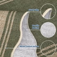 thumbnail image 5 of HIWEAVER Sage Green 10' x 13' Scalloped-edge Easy Jute Area Rug for Living Room Modern Bordered Indoor Outdoor Neutral Carpet for Patios Non Slip Washable Throw Mat for Home Decor, 5 of 6