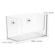 thumbnail image 4 of 2 cajas de almacenamiento adhesivas de pared transparentes para baño., 4 of 6
