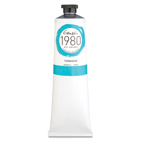 Gamblin 1980 Oils - Turquoise, 150 ml tube