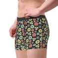 thumbnail image 3 of Wukai Daisies Flowers Print Men’s Underwear Breathable Boxer Briefs,&nbsp;Moisture Wicking & Breathable-Small, 3 of 7