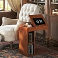thumbnail image 3 of Vintage C-Shaped End Table, Narrow Chair Side Table with Adjustable Top for Living Room, Bedroon, Sofa Side, 3 of 7