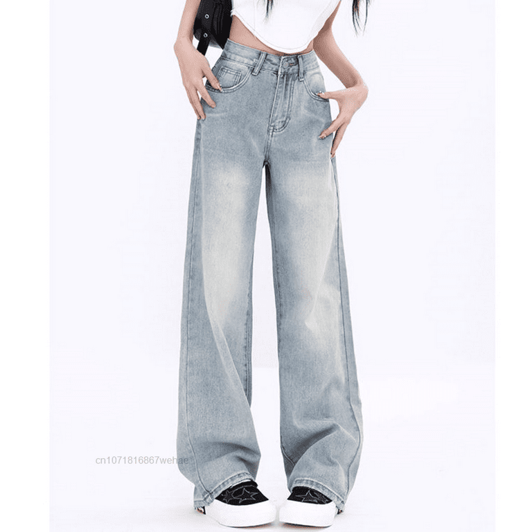 Sanrio Hello Kitty Embroidered Pattern Baggy Jeans Women's Sanrio Hello Kitty Embroidered Pattern Baggy Jeans Women's