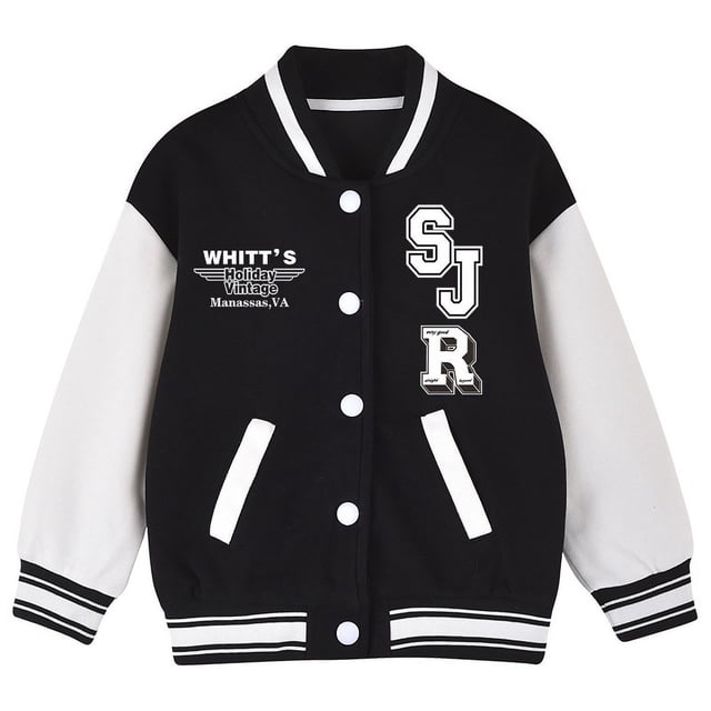 Abrigo de traje de béisbol para niños, ropa de otoño, chaqueta informal holgada para niños, top de moda