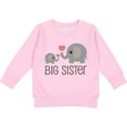 thumbnail image 2 of Inktastic Big Sister Elephant Toddler Sweatshirt, 2 of 4