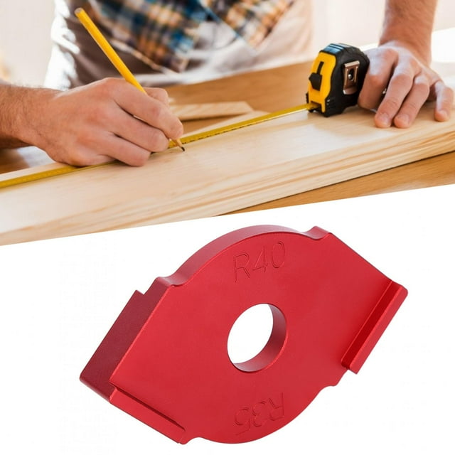 Template Tool, High Hardness Radius Corners, R35-R40 Rounded Corner Template Wood Milling DIY Held Edge Trimmer For Engraving Machine Industry