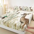 thumbnail image 3 of Feelyou Rustic Animal Kids Twin Sheet Sets, Woodland Deer Duck Bedding, 3 Pieces, 3 of 7