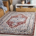 thumbnail image 2 of SAFAVIEH Luna Brendanus Medallion Area Rug, Beige/Rust Blue, 9' x 12', 2 of 8