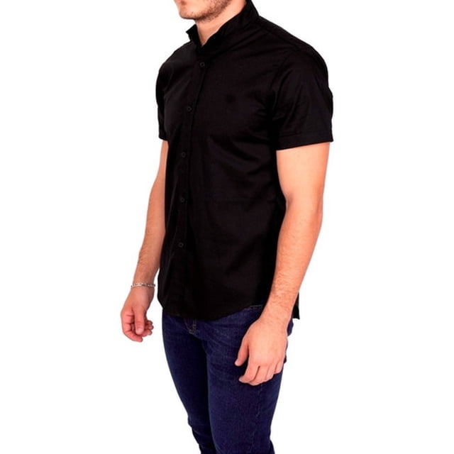 Camisa Para Hombre Mao Slim Fit Negra Take it CM5016 Take it Mao