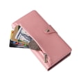 thumbnail image 5 of SaniMore for Samsung Galaxy S23 Ultra Case, PU Leather 2 in 1 Zipper Wallet Removeable Wrist Strap Card Slots Cash Pocket Kickstand Shockproof Anti-fall Full trotective Shell, Rosegold, 5 of 15