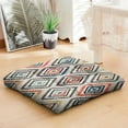 thumbnail image 3 of 22" Boho Style Dutch Velvet Floor Pillow, Square Meditation Cushion for Adults Yoga, 3 of 7