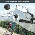 thumbnail image 5 of 2 Pack Bike Mirrors, Bicycle Rear View Mirror 360°Adjustable HD Wide Large Bicycle Mirror for Mountain Road Bike Ebike Scooter Snow Bike Motorcycle, 5 of 6