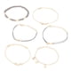 thumbnail image 1 of Conjunto de 6 pulseras boho para mujer con forma de estrella y luna, pulseras tipo esclava y brazalete, conjunto de joyas para mujer y niña, 1 of 5
