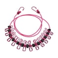 thumbnail image 1 of WHEANG Portable Elastic Travel Clothesline with 12Pcs Clothespins Travel Gadgets Retractable Elastic Laundry Clothes Line for Backyard Vacation Hotel Balcony Clothes Drying Line Multi-Color, 1 of 8