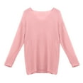 thumbnail image 6 of BVOFAR Womens Trendy Knit Sweater Oversized Loose Chunky Pullovers Casual Long Sleeve V Neck Sweaters Solid Color Daily Going out Tops, 6 of 7