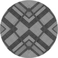 thumbnail image 1 of Ahgly Company Indoor Square Patterned Gunmetal Gray Area Rugs, 3' Square, 1 of 6