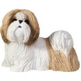 thumbnail image 2 of Sandicast "Small Size" Standing Silver & White Shih Tzu Dog Sculpture, 2 of 2
