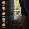 thumbnail image 3 of Tchckioa Print Leaves Blackout Curtains,42x63 Inch Grommet Drapes for Living Room,2 Panels, 3 of 9