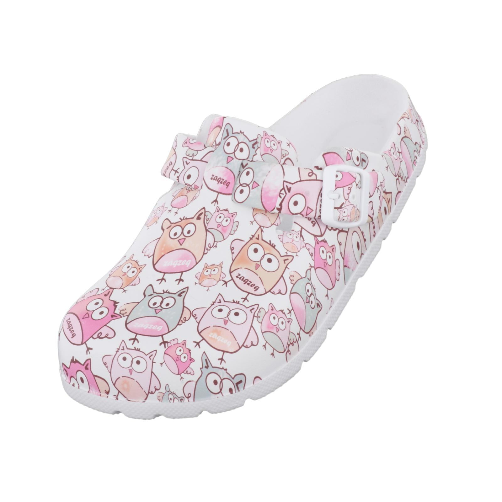Nurse Clogs Slippers Sanitary Shoes for Women EVA Ultra Light Soft Cartoon Print