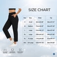 thumbnail image 3 of Pants for Women Work 7/8 Length High Waisted Ankle With 2 Pockets for Travel Athletic Work Palazzo Wide Leg Pants, 3 of 7