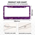 thumbnail image 7 of Aluminum License Plate Frame 2 Pack Car Exterior Accessory Car Tag Holder for Front Rear Plates Cars Decor Little Butterfly and Rose, 7 of 7