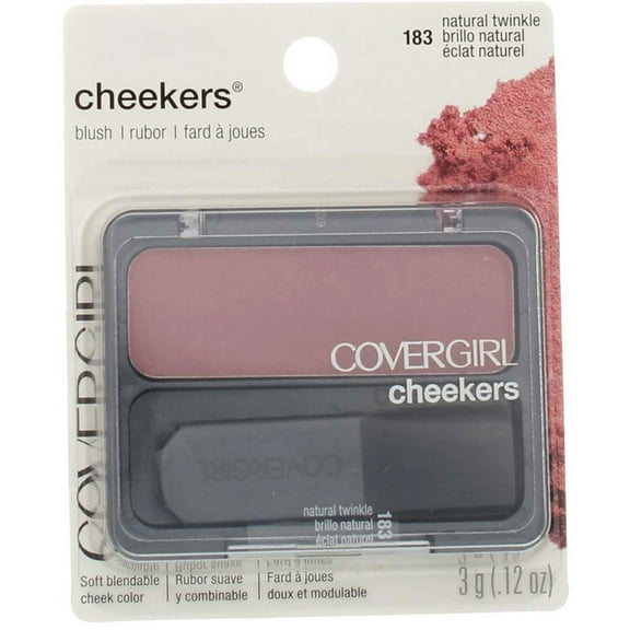 CoverGirl Cheekers Blush, Natural Twinkle [183], 0.12 oz (Pack of 4)