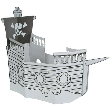 Color Your Own Pirate Ship Playhouse - Craft Kits - 1 Piece