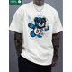 thumbnail image 1 of [Camiseta "Oso y Mosca del Dinero"] Camiseta premium con estampado de oso y mosca del dinero - Camiseta informal de moda para hombre, de algodón puro grueso, de manga corta y cuello redondo, 1 of 5