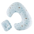 thumbnail image 4 of Almohada De Lactancia Almohada De Lactancia Para Lactancia Biberón Lactancia Pluma Azul, 4 of 9