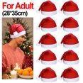 thumbnail image 1 of 10/1 piezas de gorro navideño para niños adultos, gorros navideños rojos de Papá Noel, gorros navideños, decoración de fiesta de Año Nuevo para niños y niñas, Navidad, 1 of 5