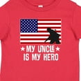 thumbnail image 4 of Inktastic Military Uncle is My Hero Us Flag Boys or Girls Baby T-Shirt, 4 of 5