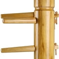 thumbnail image 4 of Geniqua Brown Wing Chun Wooden Target Base Training Dummy Ip Man Martial Arts Traditional, 4 of 8
