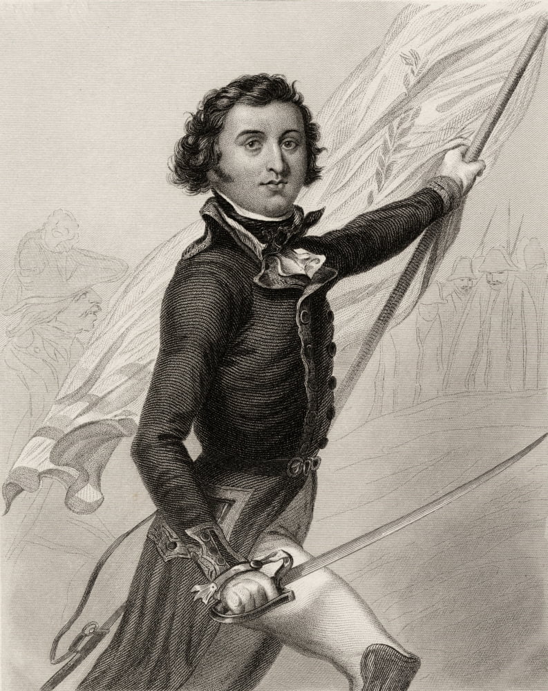 Louis Philippe 1773-1850 Duke Of Orleans Duke Of Chartres King Of The French (1830-1848) As A Volunteer In The French Army 19Th Century Print Engraved By Freeman After Raffet Canvas Art - Ken Welsh D