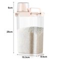 thumbnail image 7 of Trayknick 3L Airtight Rice Container with Measuring Cup - Clear Portable Food Storage Box, 7 of 7